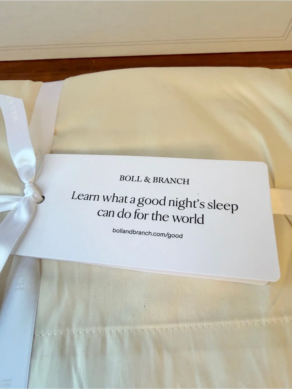 Boll & Branch Signature Hemmed Organic Cotton Sheet Set: Twin Size,Natural Color